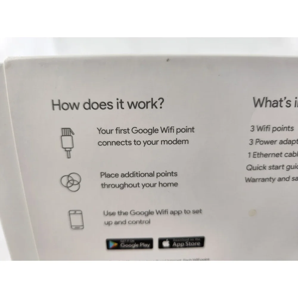 Google Wifi 3-pack Mesh Wifi System‎ AC-1304